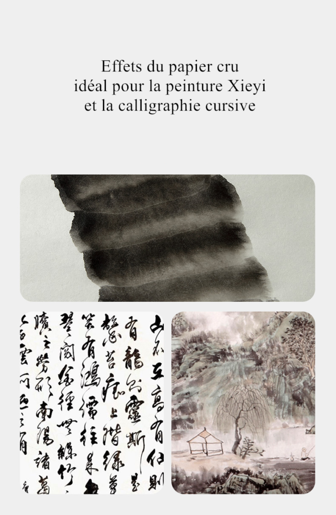 120 feuilles de papier Sumi chinois, papier de calligraphie chinoise, papier de riz Xuan, papier