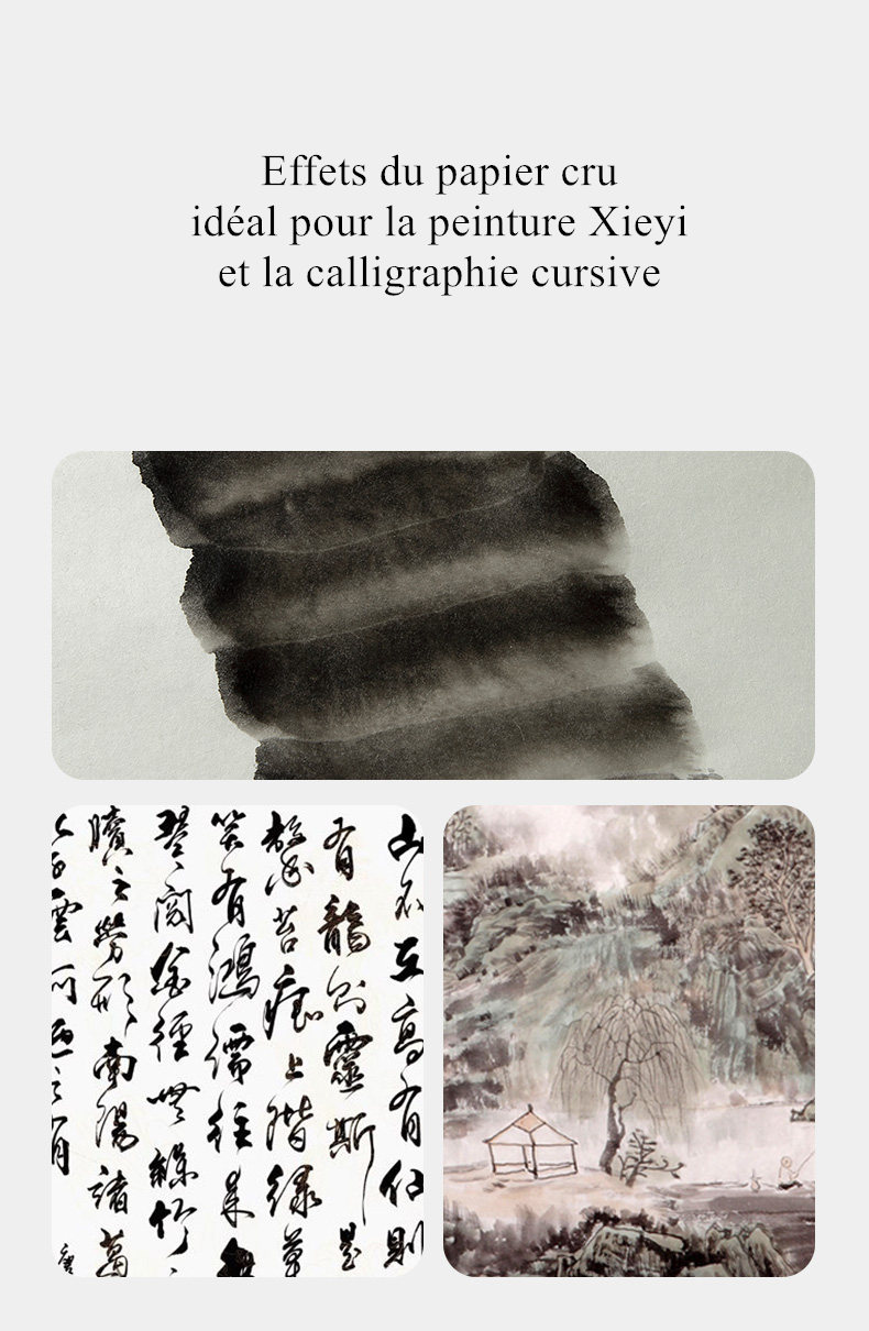 Papier de riz couleur antique pour la calligraphie chinoise