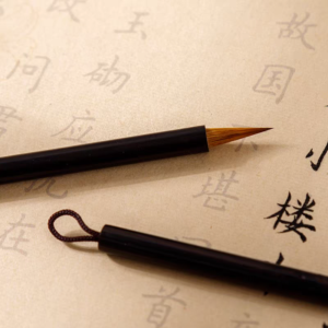 Pinceau ligneur poils de loup