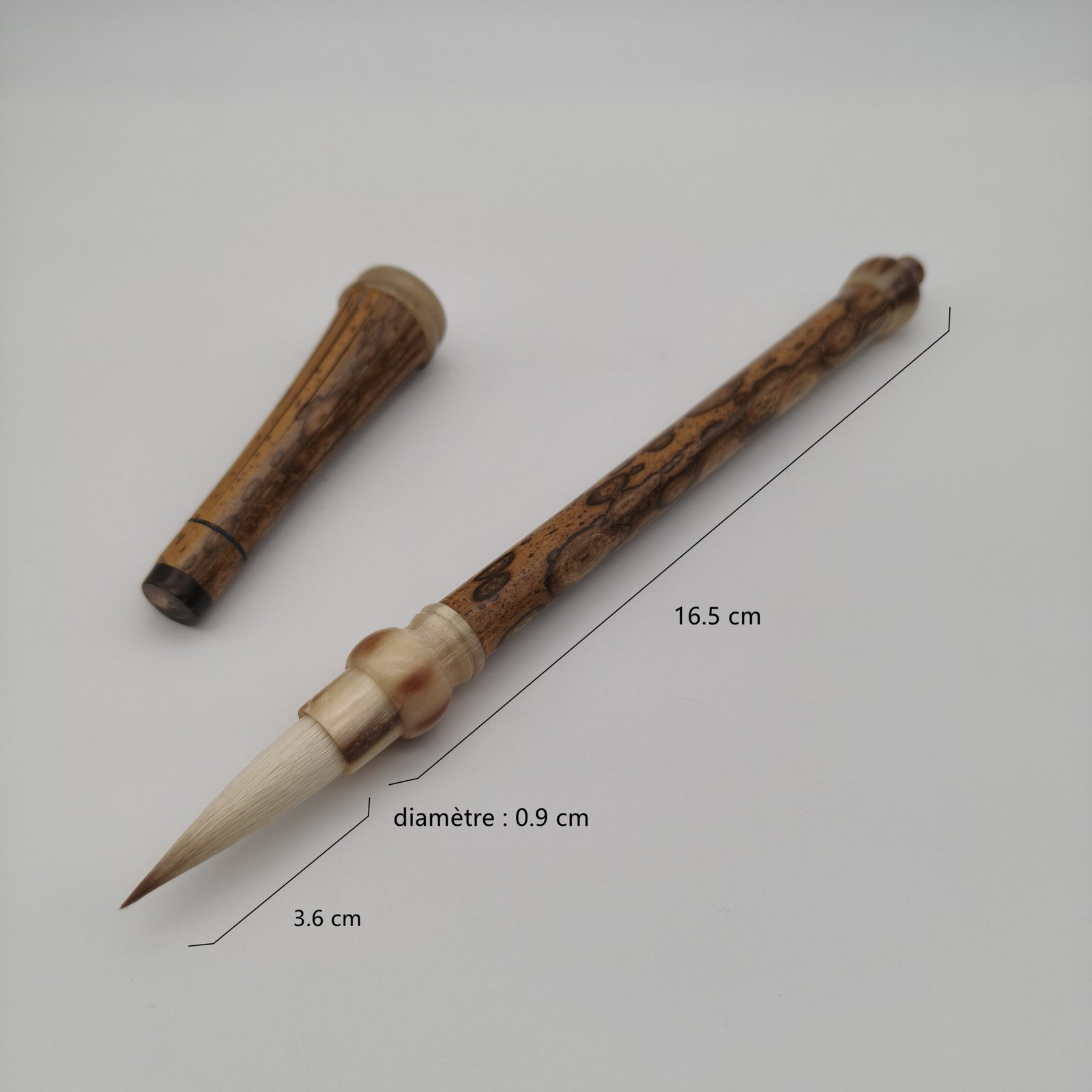 Pinceau Gongdeng des Song aux poils mélangés (pièce unique) 仿宋兼毫宮燈筆 – Image 4