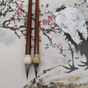 Pinceau style ampoule d'ail calligraphie chinoise