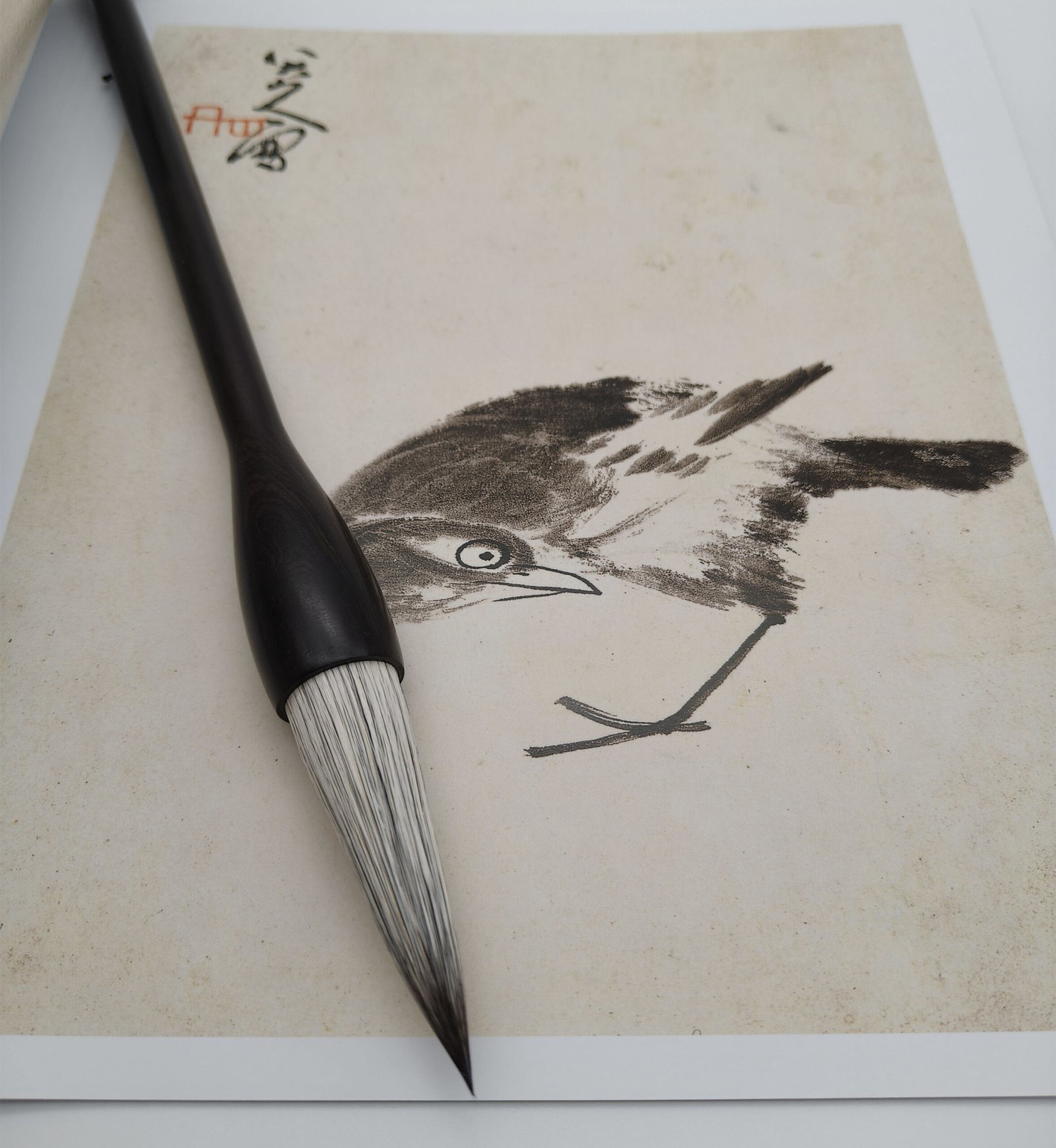 Pinceau géant poils de renard polaire et lièvre noir
